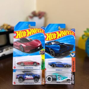 Hot Wheels McLaren Speedtail, Ford Raptor, Mid Mill, Ravenger S/T – Rare 4-Pack Combo