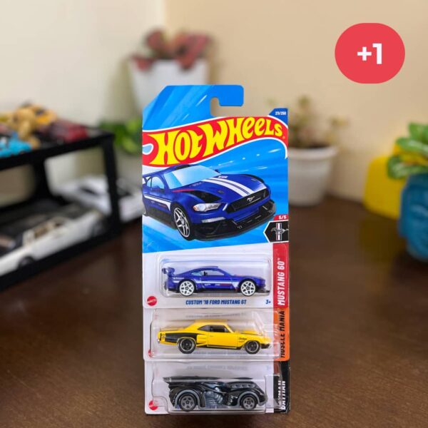Hot Wheels Mustang GT, Dodge Superbee, Batmobile – Rare 4-Pack Combo