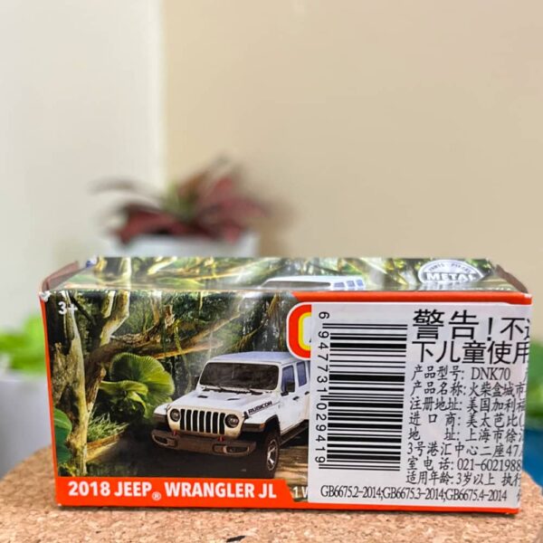 Matchbox 2018 Jeep Wrangler JL – 1:64 Die-Cast Off-Road SUV (Imported)
