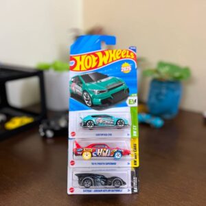 Hot Wheels Combo – Kia EV6, Superbird, and Arkham Batmobile 3-Pack