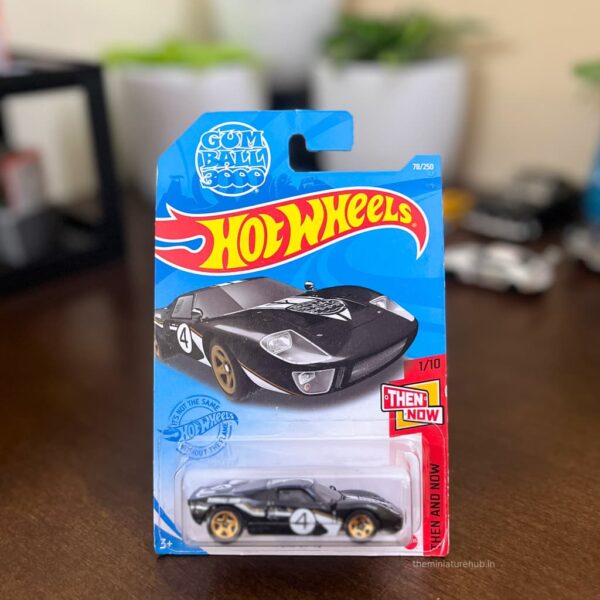 Hot Wheels Ford GT-40 Black – Gumball 3000 | Then and Now Series 78/250 (Imported)