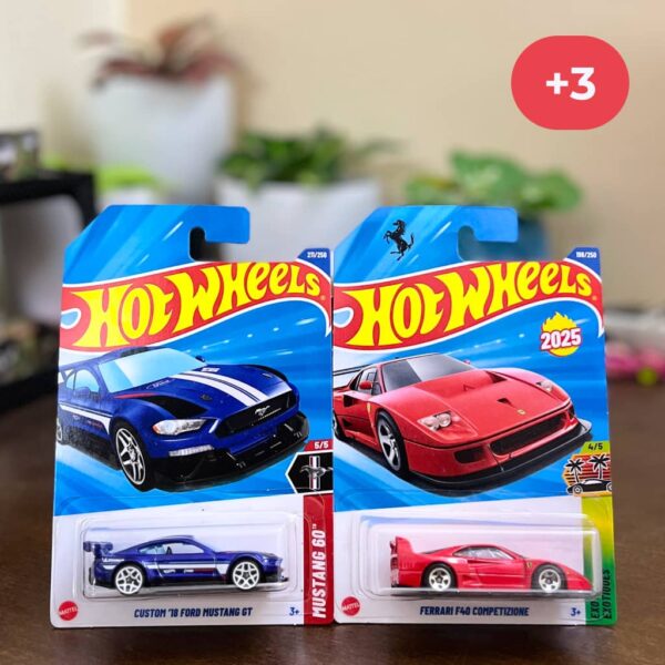 Hot Wheels Ford vs Ferrari Combo – Pack of 5 Diecast Cars