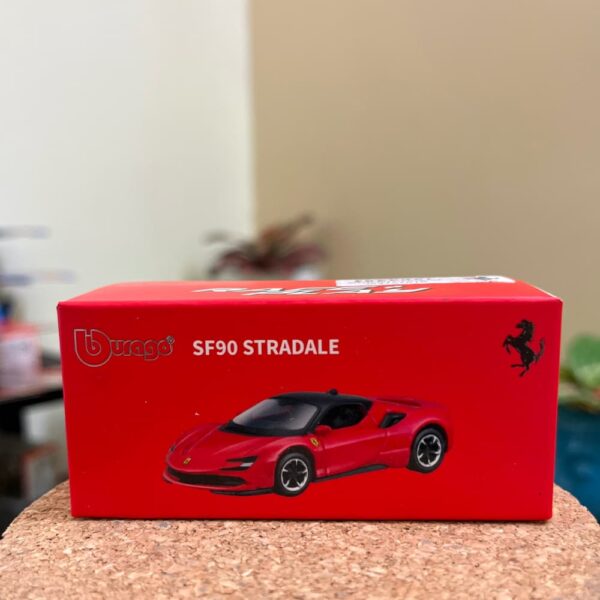 Bburago Ferrari SF90 Stradale – Race + Play 1:64 scale Ferrari red die-cast model