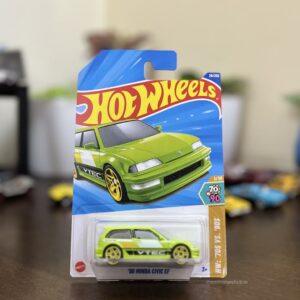 Hot Wheels ’90 Honda Civic EF Metallic Green – 2025 HW: ’70s vs. ’90s series