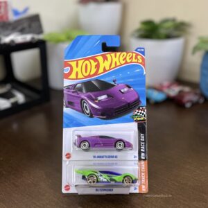Hot Wheels ’94 Bugatti EB110 SS and Blitzspeeder combo