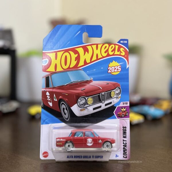 Hot Wheels Alfa Romeo Giulia TI Super Red – 2025 Compact Kings series