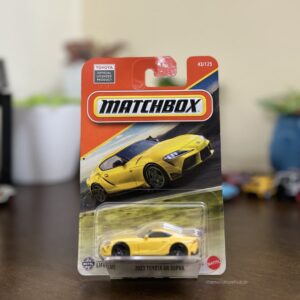 Matchbox 2023 Toyota GR Supra 1:64 die-cast yellow model 43/125