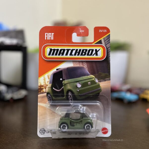Matchbox 2024 Fiat Topolino 1:64 die-cast light green model 25/125
