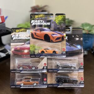 Hot Wheels Premium Fast & Furious 2025 Set (Pack of 5) 1:64 Scale Die-Cast Cars