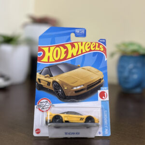 Hot Wheels ’90 Acura NSX USA Card Imported Ryu’s Rides Yellow