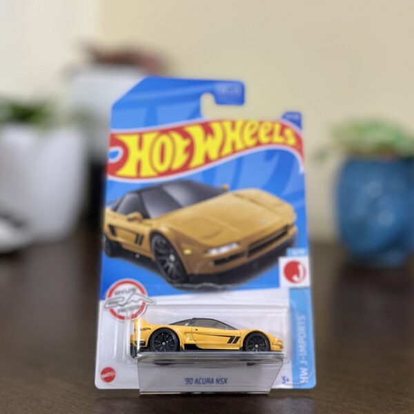 Hot Wheels ’90 Acura NSX USA Card Imported Ryu’s Rides Yellow