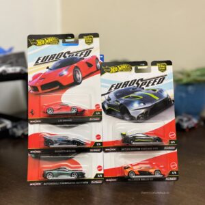 Hot Wheels Euro Speed Set of 5 Car Culture Premium Die Cast Cars