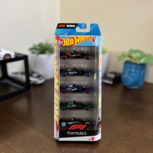 Hot Wheels Formula 1 2024 5 Pack JGF58 with McLaren, Alpine, RB, Sauber, Haas F1 Cars