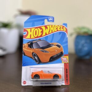 Hot Wheels Tesla Roadster USA Card Imported Then And Now 1:64 Diecast – The Miniature Hub