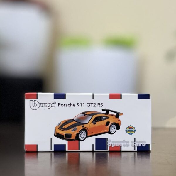 BBurago Porsche 911 GT2 RS Orange 1:64 Die-Cast Model