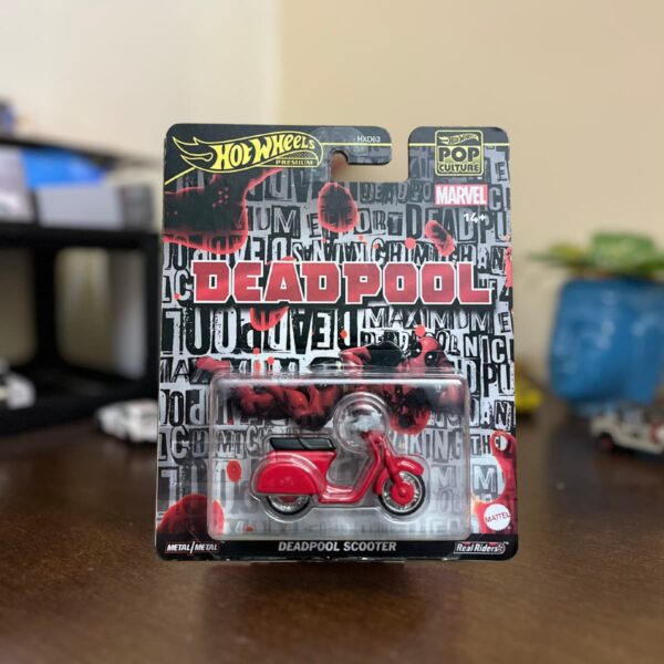 Hot Wheels Deadpool Scooter Pop Culture Imported Marvel Diecast