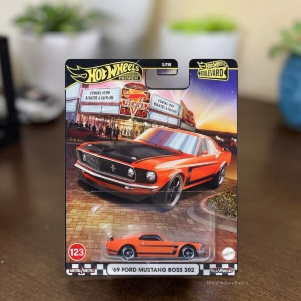 Hot Wheels ’69 Ford Mustang Boss 302 Boulevard Series Premium Die-cast Car (Imported)