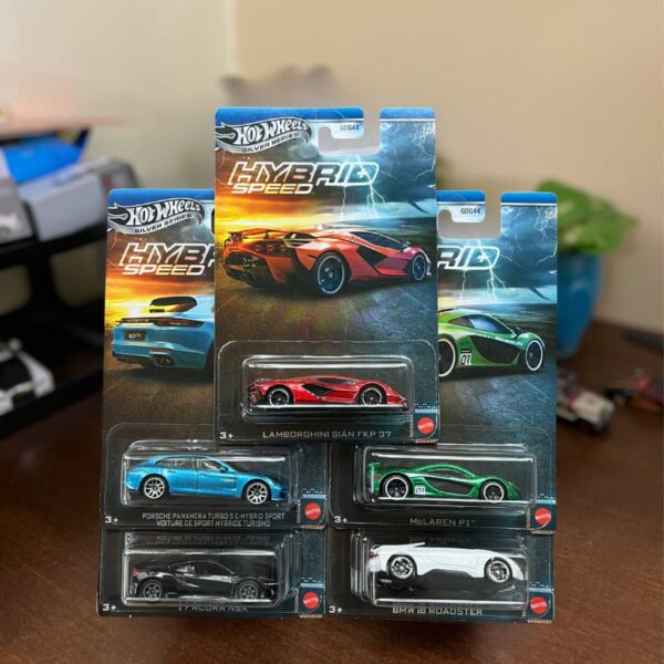 Hot Wheels Silver Series Hybrid Speed – Set of 5 | The Miniature Hub
