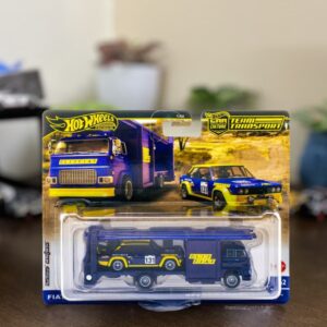 Hot Wheels Fiat 131 Abarth Second Story Lorry Team Transport premium diecast