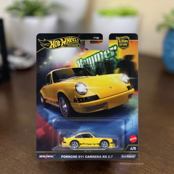 Hot Wheels Porsche 911 Carrera RS 2.7 Hammer Drop Car Culture premium diecast model