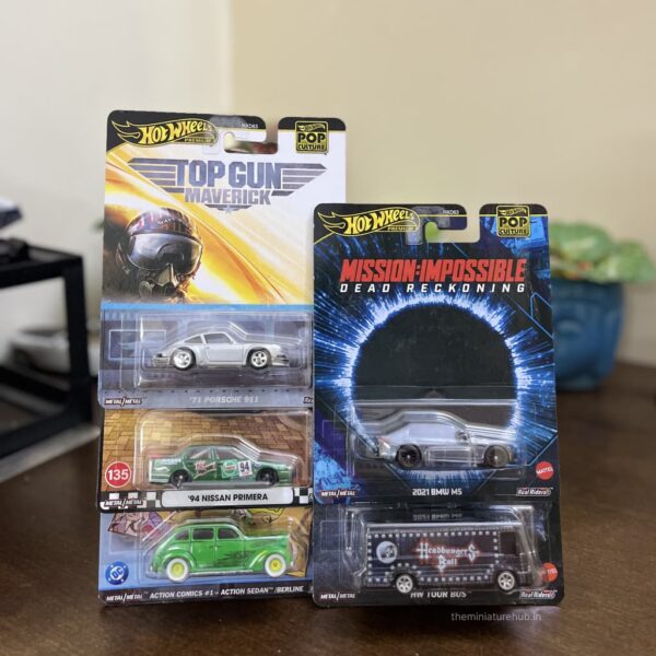Hot Wheels Pop Culture Pack of 5 Premium MRP Combo Diecast Cars