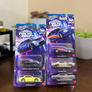 Hot Wheels Fast and Furious Tokyo Drift Silver Series set of 5