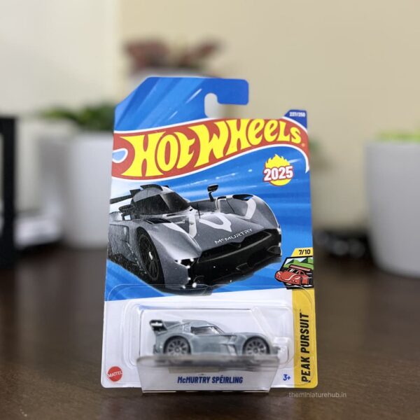 Hot Wheels McMurtry Spéirling grey Peak Pursuit die-cast car