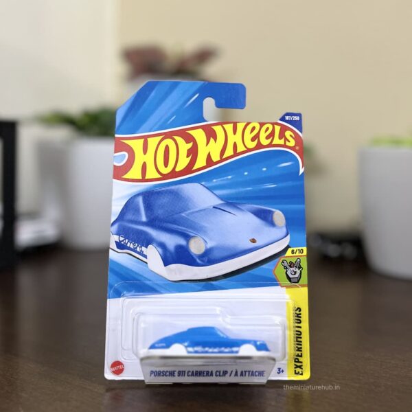Hot Wheels Porsche 911 Carrera Clip Experimotors blue white
