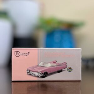 Bburago 1959 Cadillac Eldorado Biarritz Pink 1:64 scale diecast sports car model