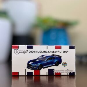 Bburago 2020 Ford Mustang Shelby GT500 Blue | 1:64 Scale Sports Car Diecast