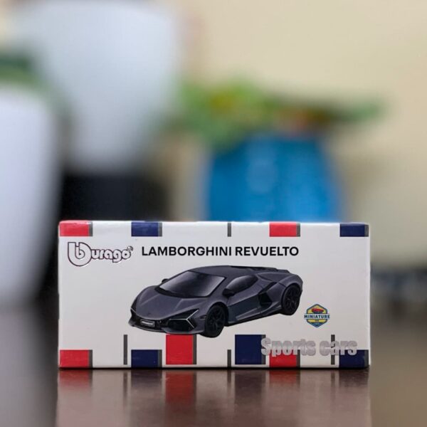 Bburago Lamborghini Revuelto Grey 1:64 scale diecast sports car model