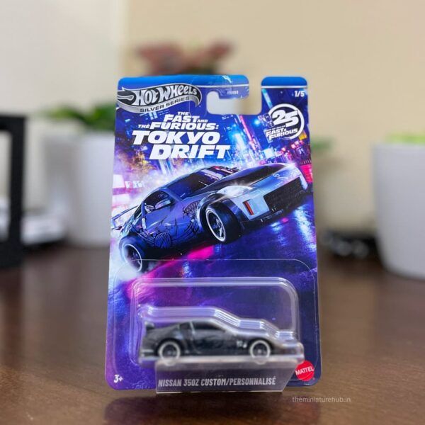 Hot Wheels Nissan 350Z Custom Tokyo Drift Silver Series 1/5 die-cast
