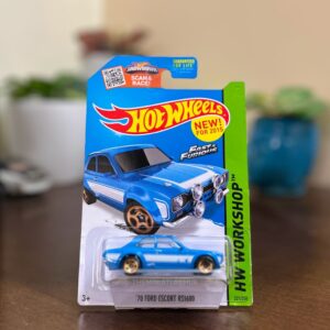 Buy Hot Wheels ’70 Ford Escort RS1600 from 2015 HW Workshop HW Garage series. Fast & Furious 6 inspired rally casting, factory sealed at TheMiniatureHub.in.