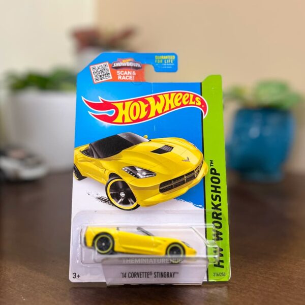 Hot Wheels 14 Corvette Stingray Yellow 2015 Then and Now PR5