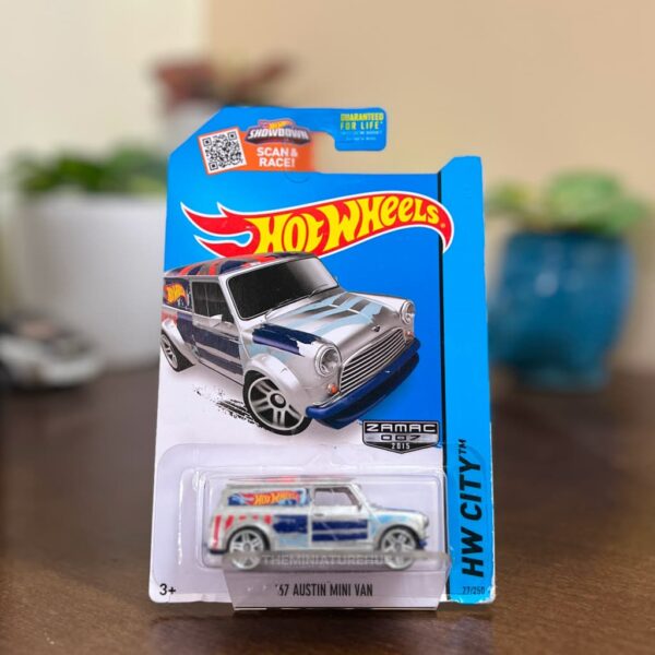Hot Wheels 67 Austin Mini Van ZAMAC 27/250 2015 HW City
