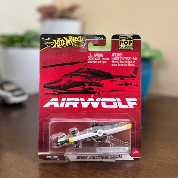 Hot Wheels Airwolf Helicopter Pop Culture die-cast model