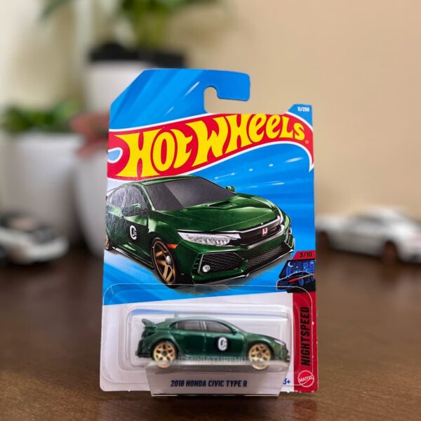 Hot Wheels 2018 Honda Civic Type R Green NightSpeed