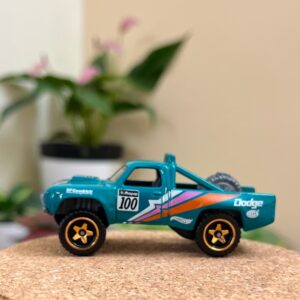 Hot Wheels 1987 Dodge D100 Teal Uncarded