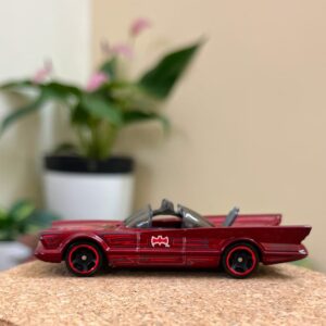 Hot Wheels Batman TV Series Batmobile, Red (Uncarded)