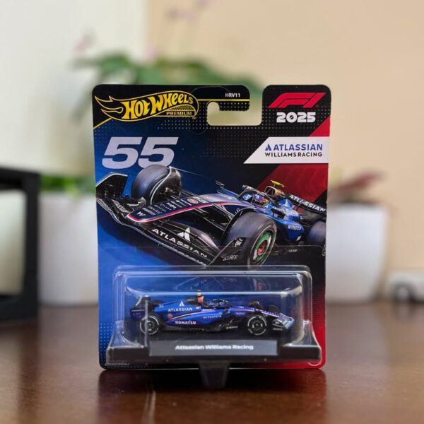 Hot Wheels Premium F1 Atlassian Williams Racing #55 Formula 1 Die-Cast Car