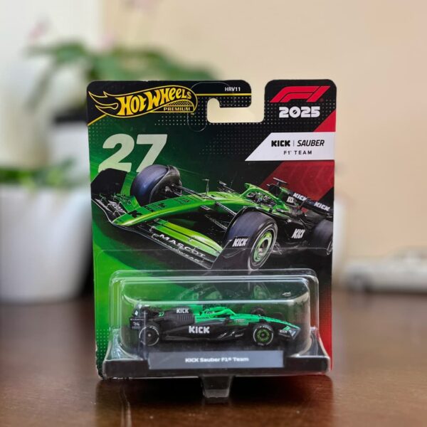 Hot Wheels Premium F1 2025 KICK Sauber F1 Team #27 Formula 1 Die-Cast Car