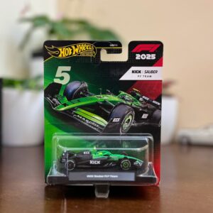 Hot Wheels Premium F1 KICK Sauber F1 Team #5 Die-Cast Car
