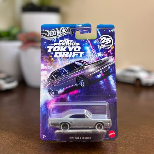 Hot Wheels 1970 Plymouth Road Runner Tokyo Drift Silver Series 4/5