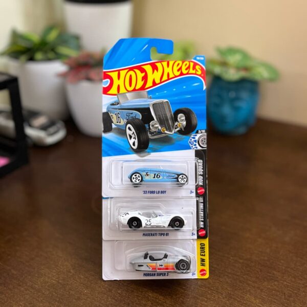 Hot Wheels Ford Lo Boy Maserati Tipo 61 Morgan Super 3 imported set
