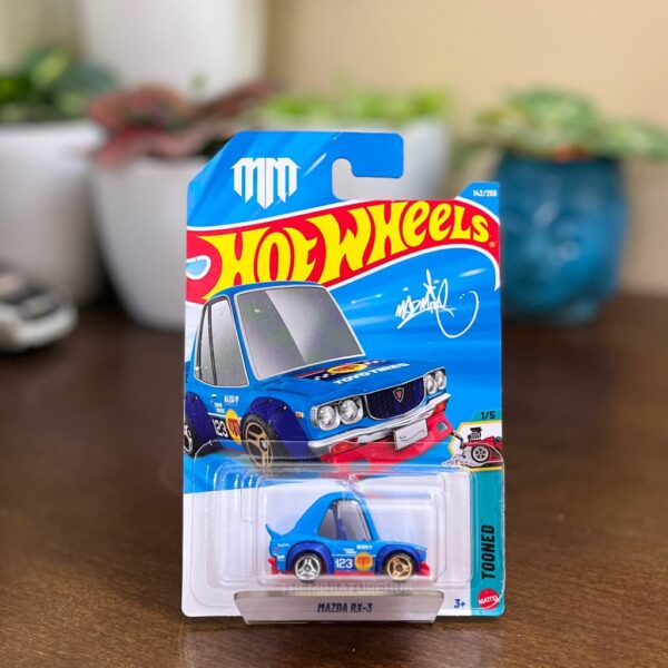 Hot Wheels Mazda RX-3 Blue Tooned Mad Mike