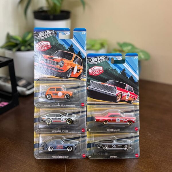 Hot Wheels 2026 Vintage Club Mix 2 Silver Series Pack of 5