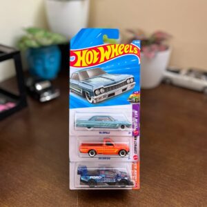 Hot Wheels Ford Datsun Chevy MRP Combo Pack of 3