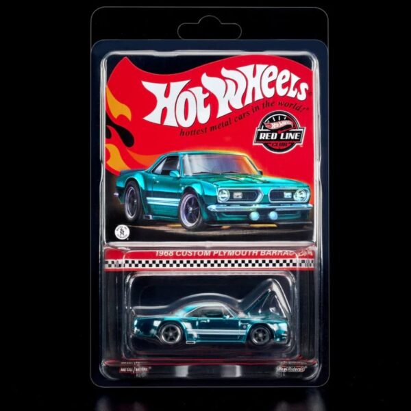 Hot Wheels RLC '68 Custom Plymouth Barracuda Spectraflame Teal Imported