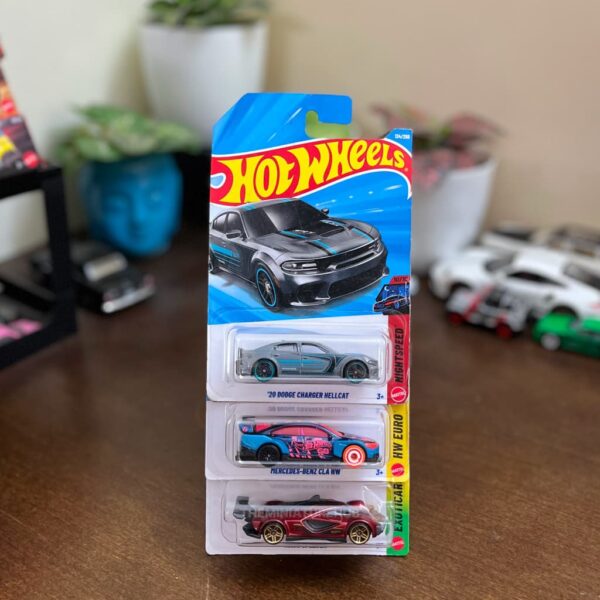 Hot Wheels Dodge Charge Vs Benz CLA Combo | Pack of 3
