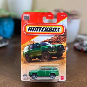 Matchbox 2025 Toyota 4Runner green diecast SUV 77/125 on blister card
